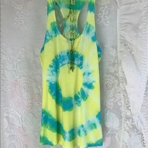 Tie-Dye New Racerback Tank Top Handmade.